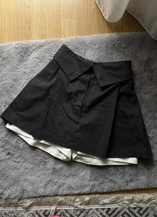 Спідниця з шортиками з плотного матеріалу як zara