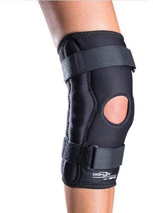 Наколенник donjoy drytex sport с шарнирной фиксацией, для малого acl, mcl, мениска.