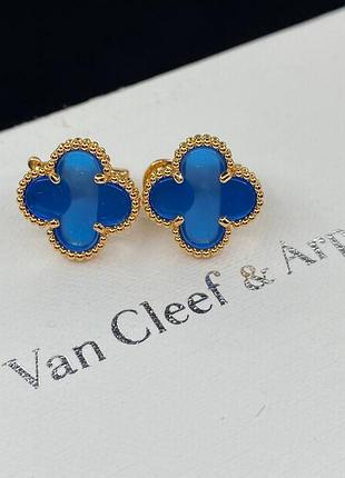 💎new💎брендовые серьги van cleef , vca, клевер, ван клиф ♥️♥️♥️с логотипом
