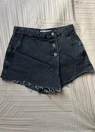 Джинсова спідниця шорти zara