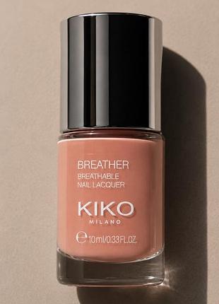 Лак для нігтів kiko milano breather nail lacquer, 10 мл