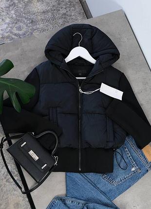 Куртка zara жіноча комбінова стильна