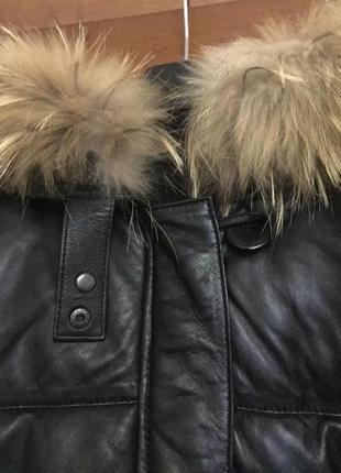 Куртка кожа пух
