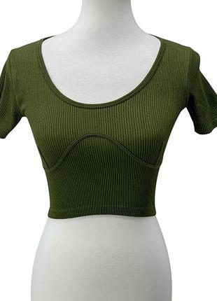 Топ zara хаки цвет