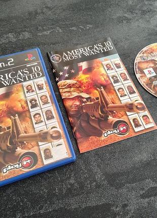 Диск america`s 10 most wanted (playstation 2)