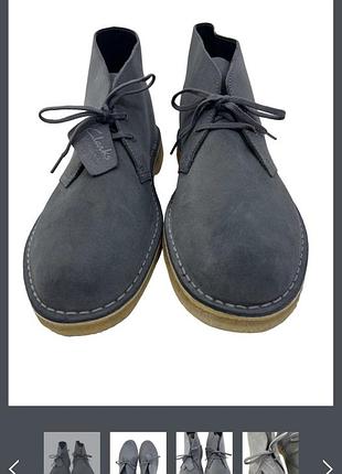Clarks черевики з високоякісної замші від дорогого англійського бренду, стан дуже хороший , розмір 38