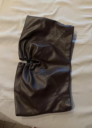 Кожаный корсет zara