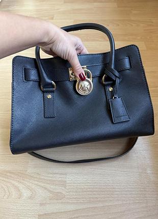 Кожаная сумка michael kors hamilton medium оригинал