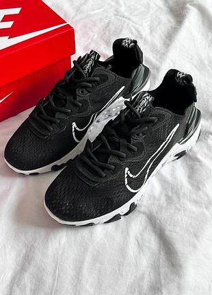 Nike react vision gs 'black white' 9