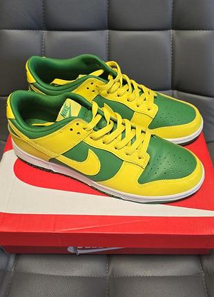 Nike dunk low retro reverse brazil apple green yellow