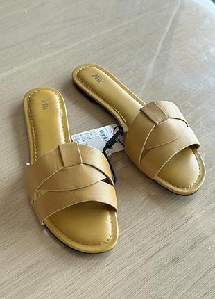 Zara босоножки кожа коровья 39-40р