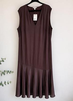 Сукня жіноча h&m коричнева вільного крою розмір xxl