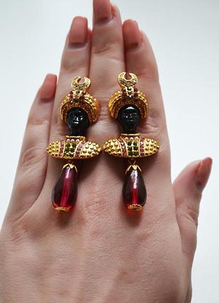Сережки з висувками маври blackamoor сережки африканець askew london
