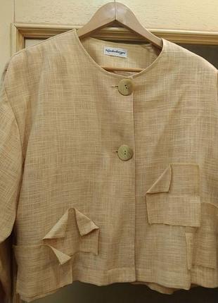 Niederberger (xl), франция. бледно-желтый жакет