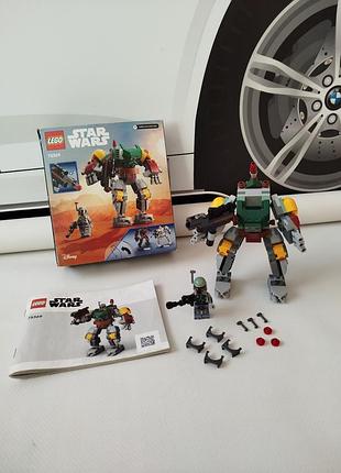 Конструктор lego star wars робот боба фета (75369), що містить робота з рухомими кінцівками та кабіною.