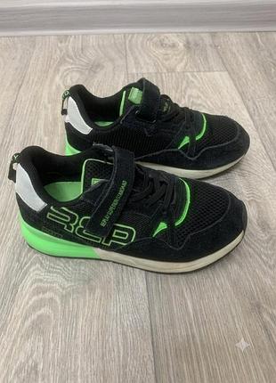 Дитячі кросівки replay black/neon (31 р)