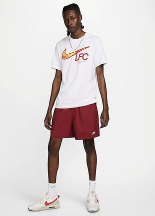 Футболка мужская nike liverpool swoosh tee white fv8557-100
