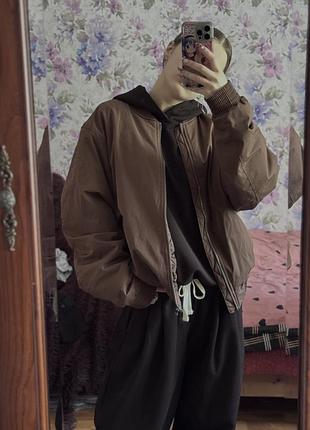 Бомбер оверсайз pull&bear
