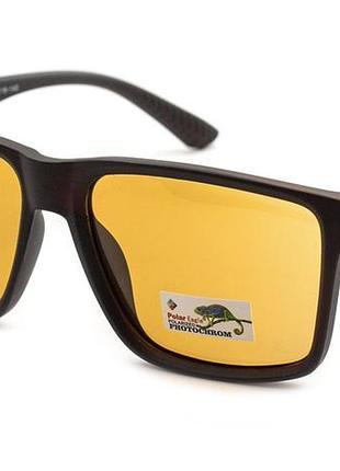 Фотохромные очки с поляризацией polar eagle pe8467-c2 photochromic, коричневые