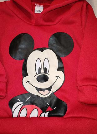 Худи / толстовка mickey mouse 6-9 мес 3