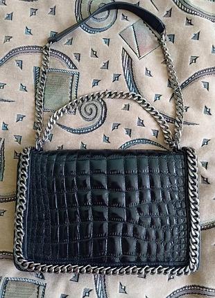 Кожаная женская сумка zara