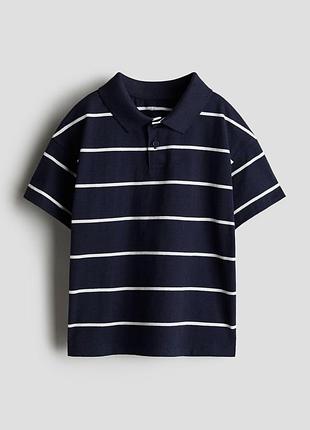 H&m новая с биркой котоновая поло футболочка для мальчика ш