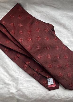 Галстук шелковый givenchy винтаж монограмма