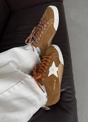😍 женские кроссовки golden goose | true star brown premium (2)