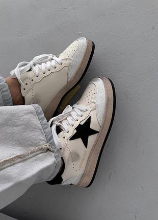 😍 женские кроссовки golden goose ballstar | dirty white / black premium (8) 💙