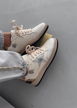 😍 женские кроссовки golden goose ballstar | golden cream premium (2) 💛