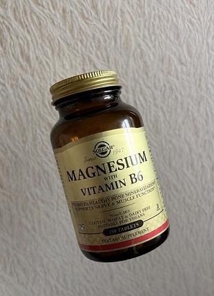 Solgar magnesium vitamin b6