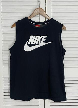 Майка чорна nike в сіточку