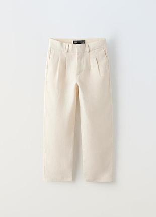 Штани з льону zara