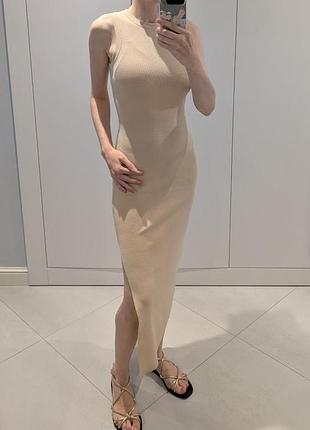 Облягаюча трикотажна сукня asos
