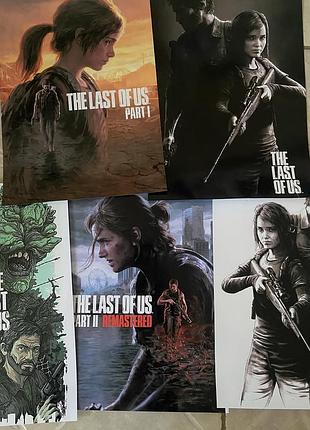 Самоклейкі постери а4 формату на тематику гри the last of us