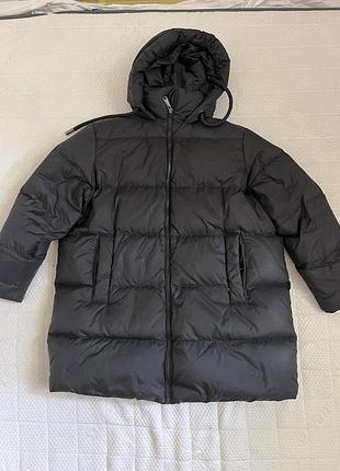 Пуховик чорний  zara