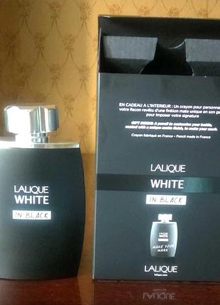 Чоловіча парфумована вода lalique white in black 125 мл оригинал