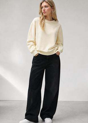 Свитшот женский creator studio h&amp;m пастельно-желтый однотонный (12345750-43)