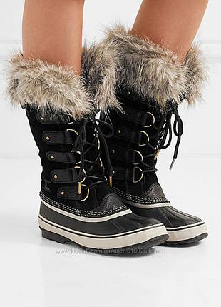 Новые! сапоги кожаные sorel joan of arctic (канада)! оригинал! р.37/23,7 см
