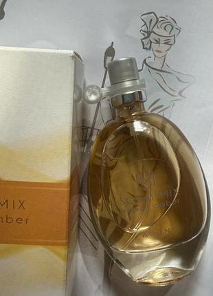 Жіноча туалетна вода avon scent mix velvet amber,30 ml