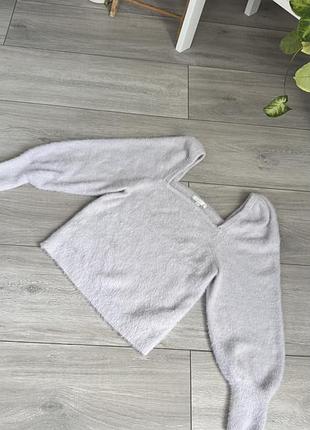 Стильний укорочений мʼякий сірий джемпер кофта світер h&m в розмірі l