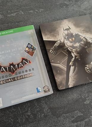 Диск + steelbook batman arkham knight special edition (xbox one)