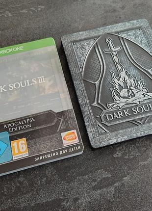 Диск + steelbook dark souls iii apocalypse edition (xbox one)
