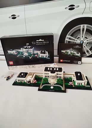 Конструктор lego architecture 21054 білий будинок (100% комплект, коробка, інструкція)
