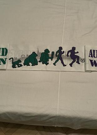 Vintage friendsship scarf - wiener derby - fk austria wien - sk rapid wien - віденське дербі  " дружній " шалик ультрас аустрії