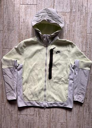 Оригінальна чоловіча кофта / зіп-худі nike tech fleece (розмір m, tech дизайн)