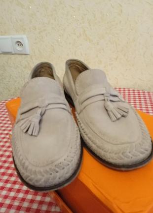 Продам лоферы женские из натурального замша и кожи