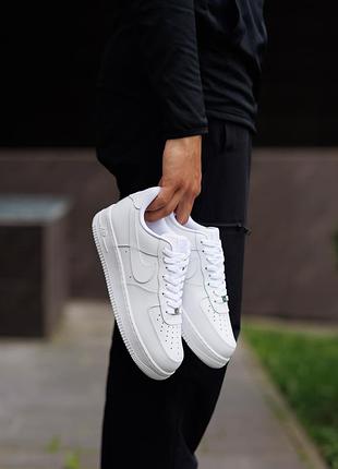 Air force 1 07 leather white 2