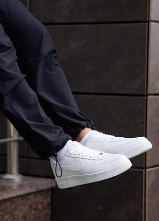 Air force 1 07 leather white 7
