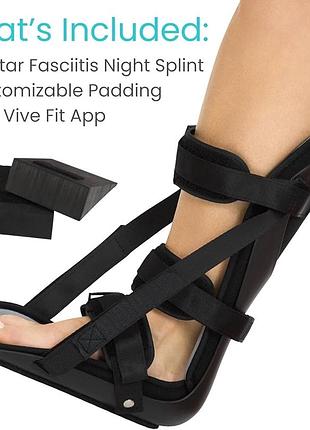 Нічний ортез (night splint) призначений для лікування підошовного фасціїту і розтягнення ахіллового сухожилля